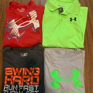 Boys Under Armour YXL shirt bundle